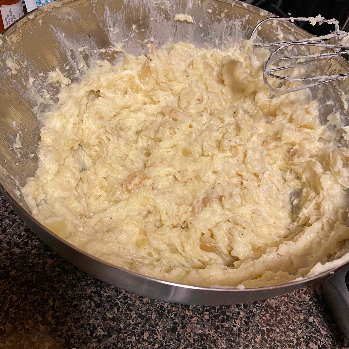 Sour cream mashed potato