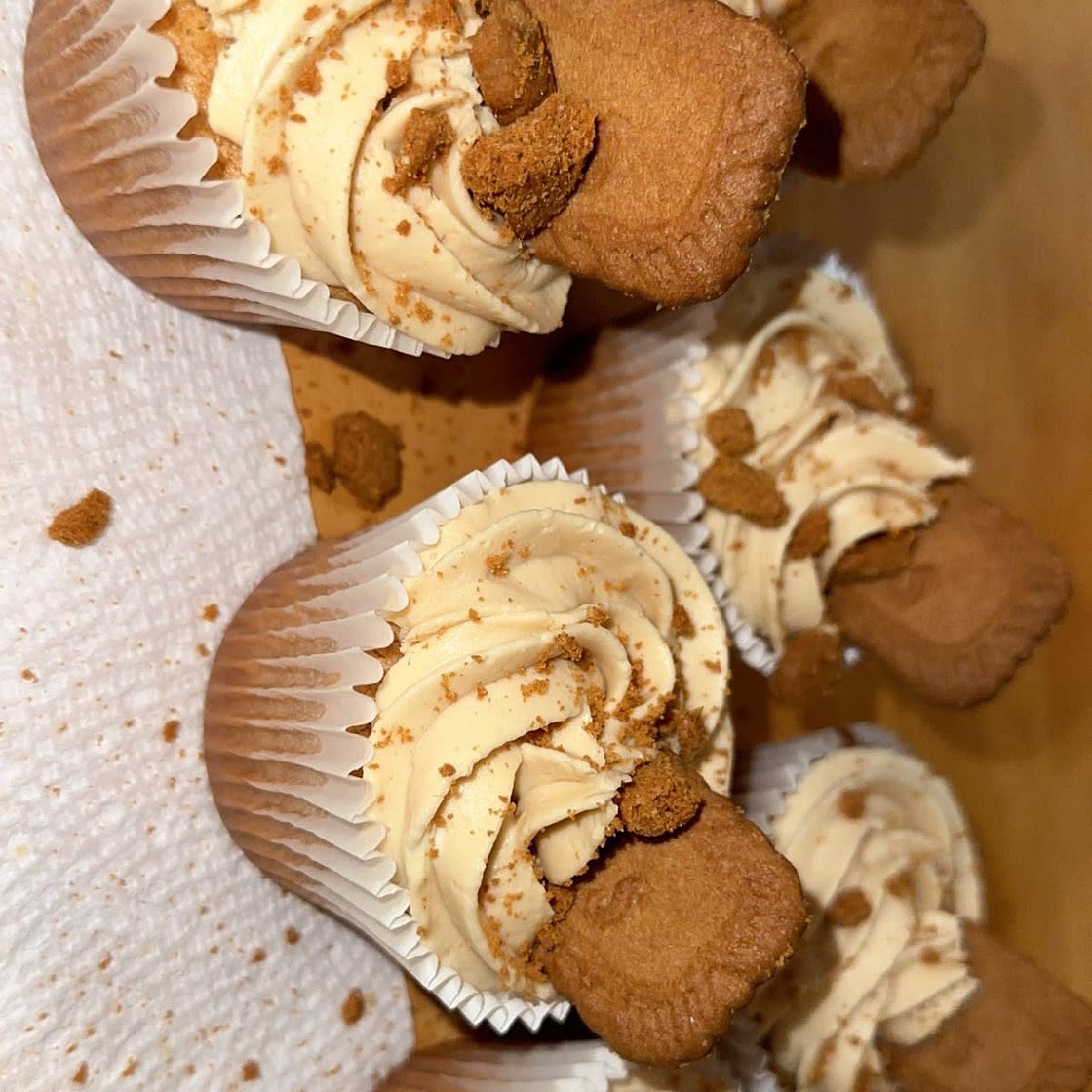 Triple Biscoff Cupcakes