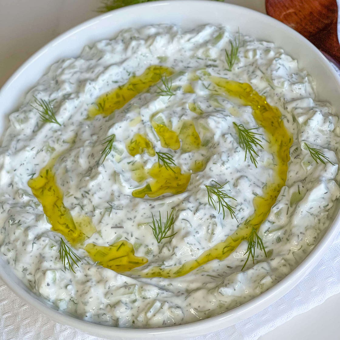 Cucumber yogurt salad 