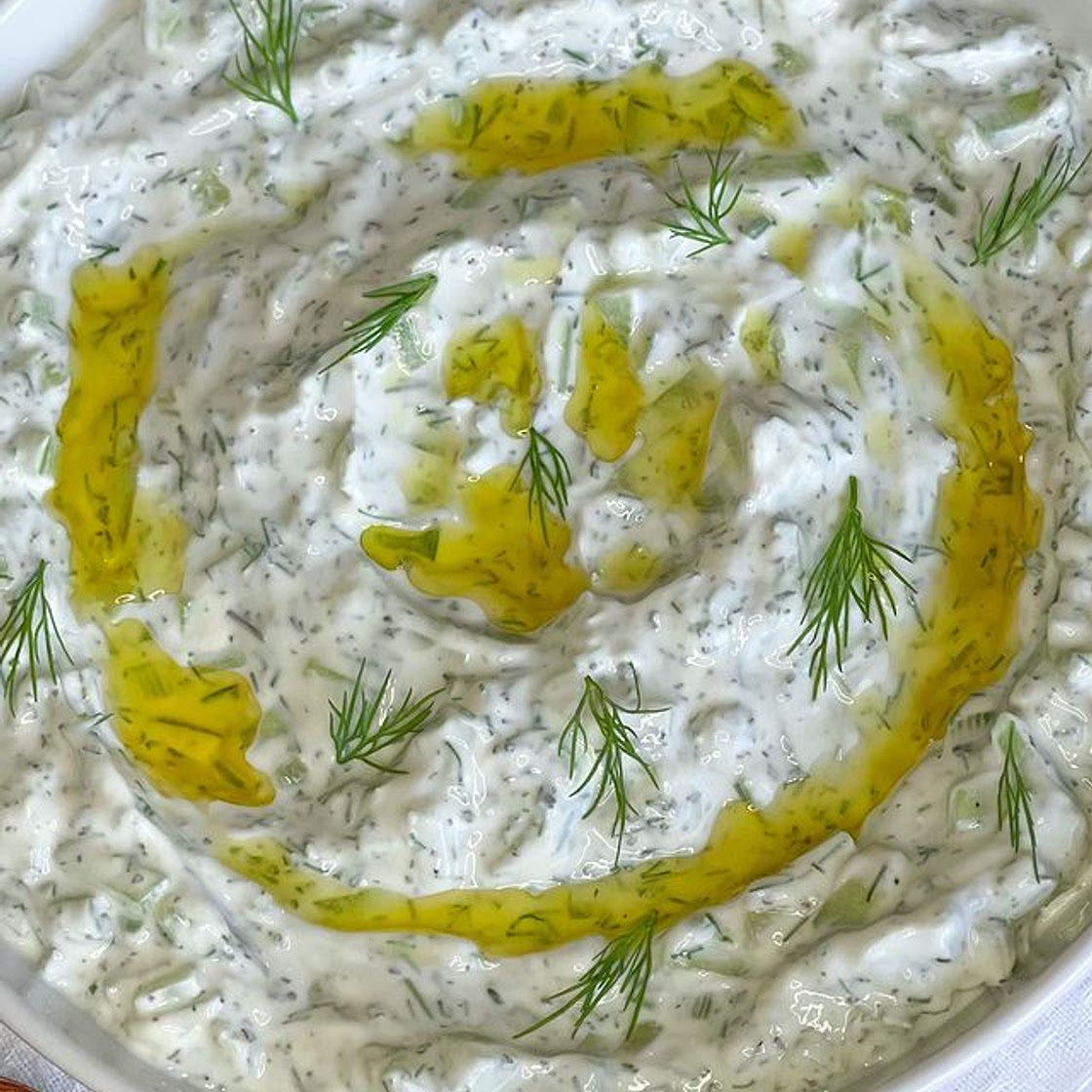Cucumber yogurt salad