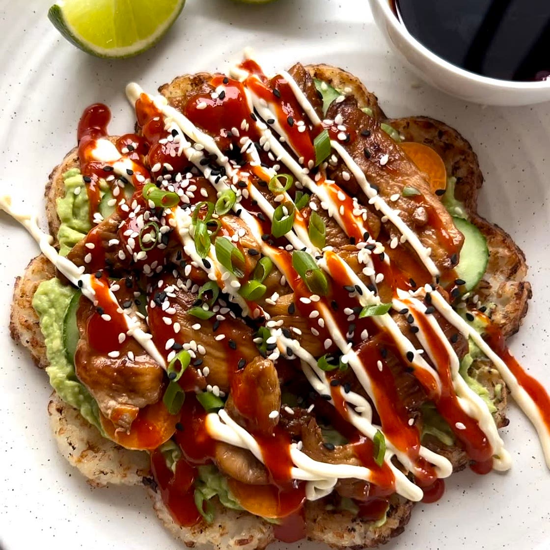 TERIYAKI CHICKEN CRISPY RICE WAFFLE