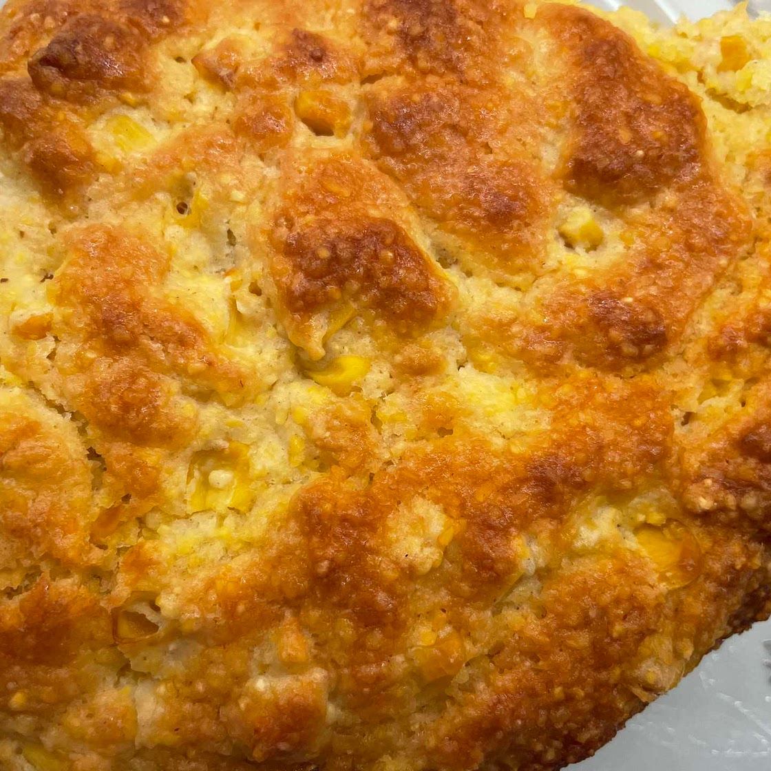 Skillet Corn Bread with sage