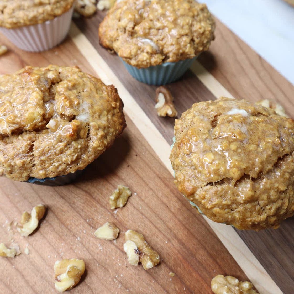 Healthy Almond Butter Banana Breakfast Muffins