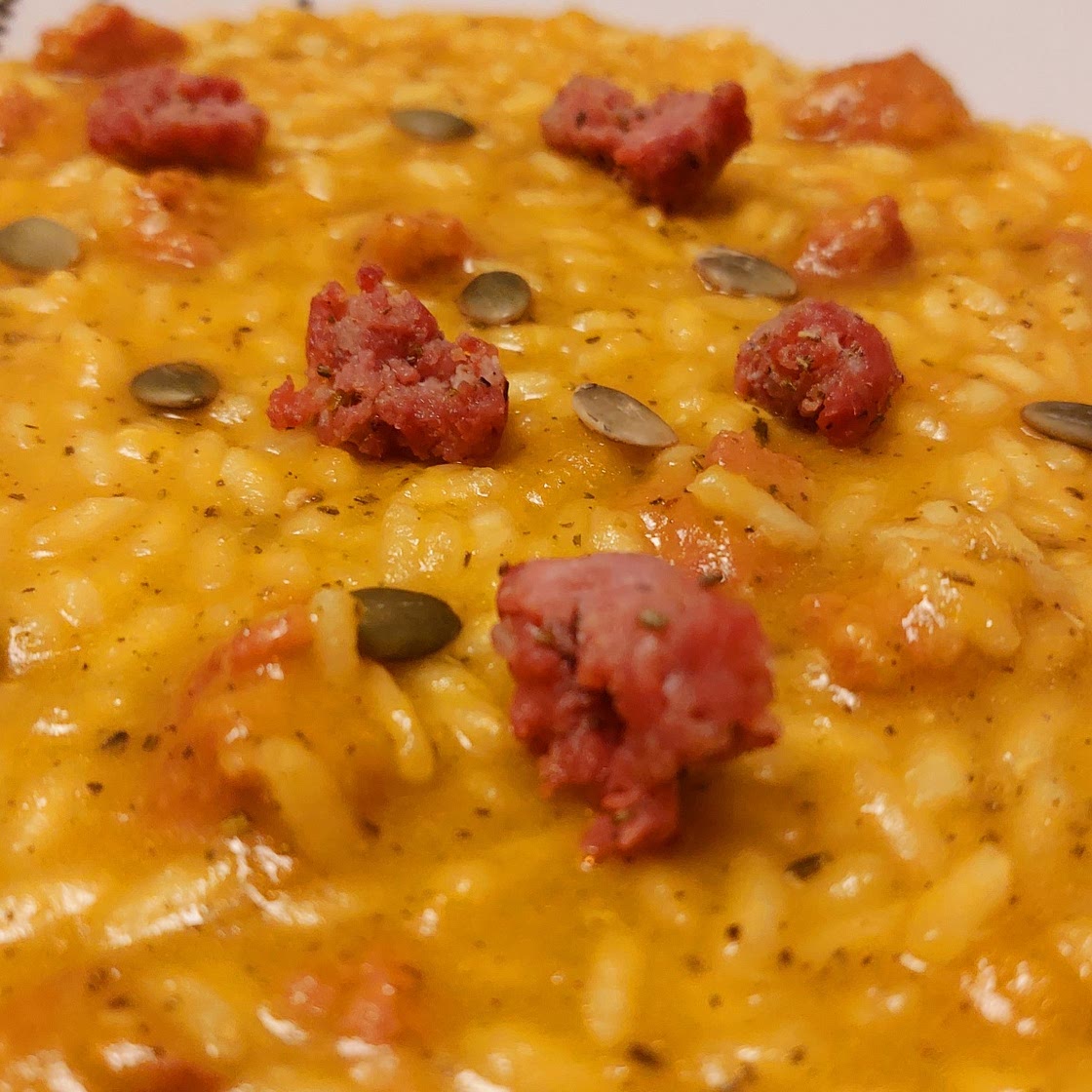 Risotto - Pumpkin and italian sausage