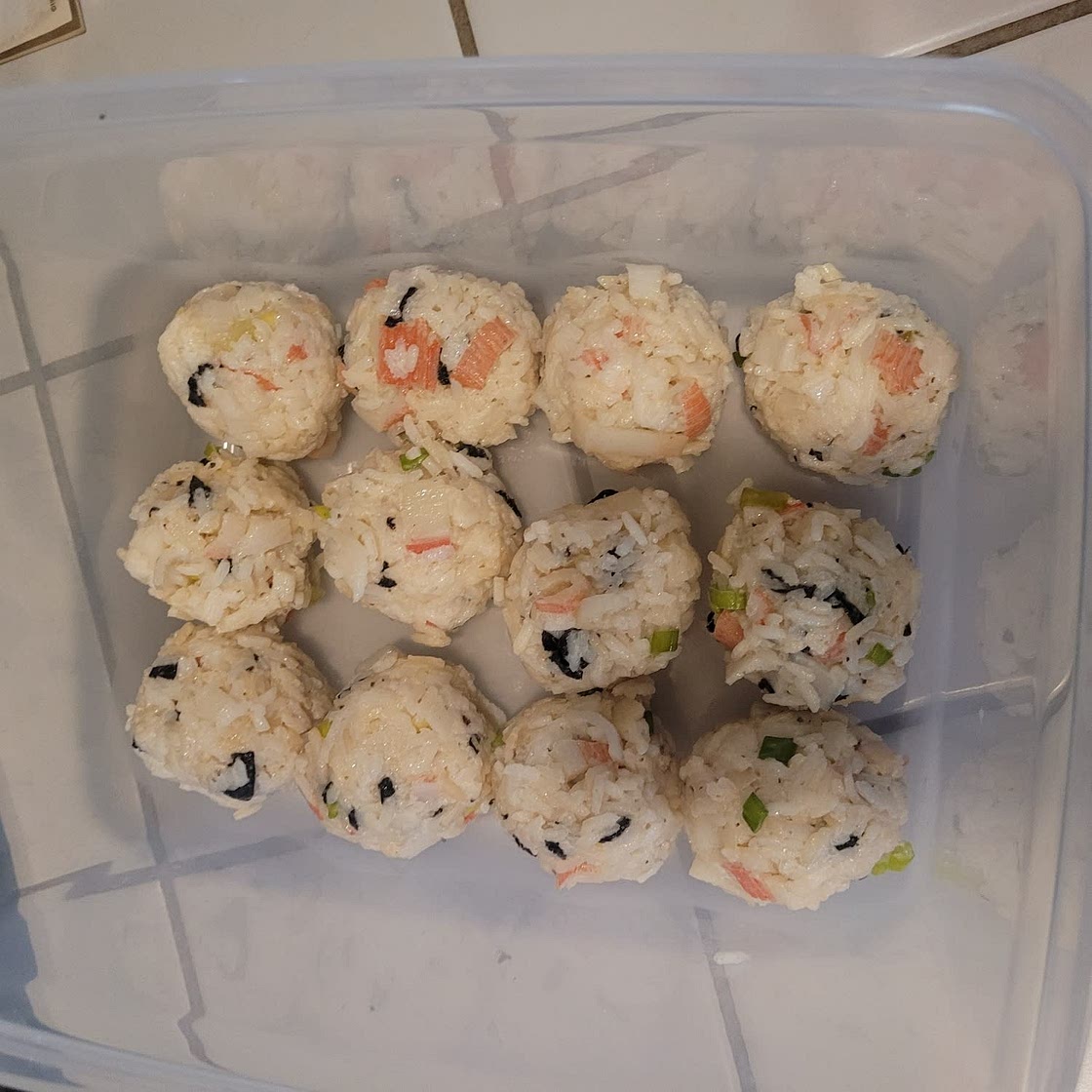 Delicious Crab Rice Balls