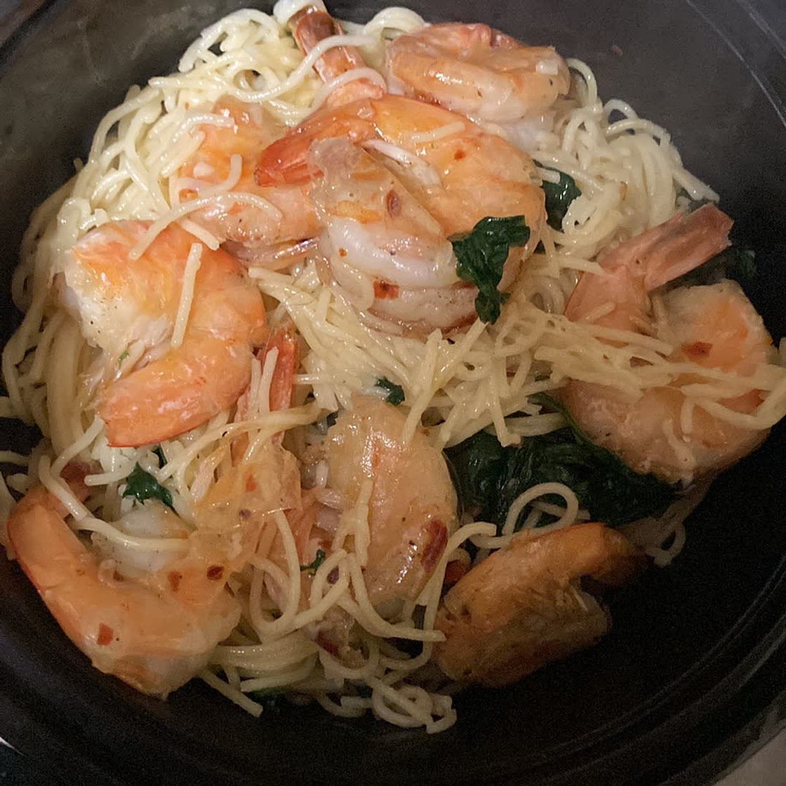 Lemon Garlic Parmesan Shrimp Pasta
