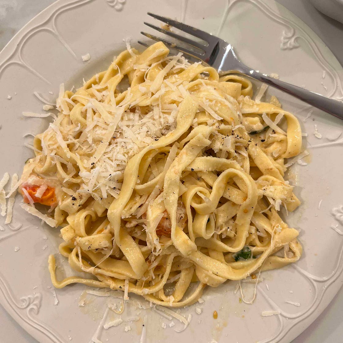 Positano Italy Simple Cheese  Pasta