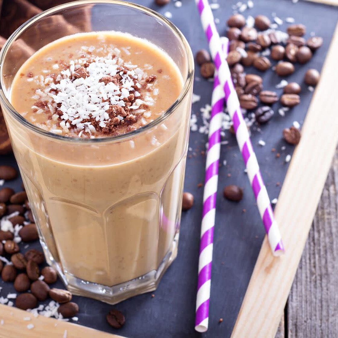 Shake protéiné au café