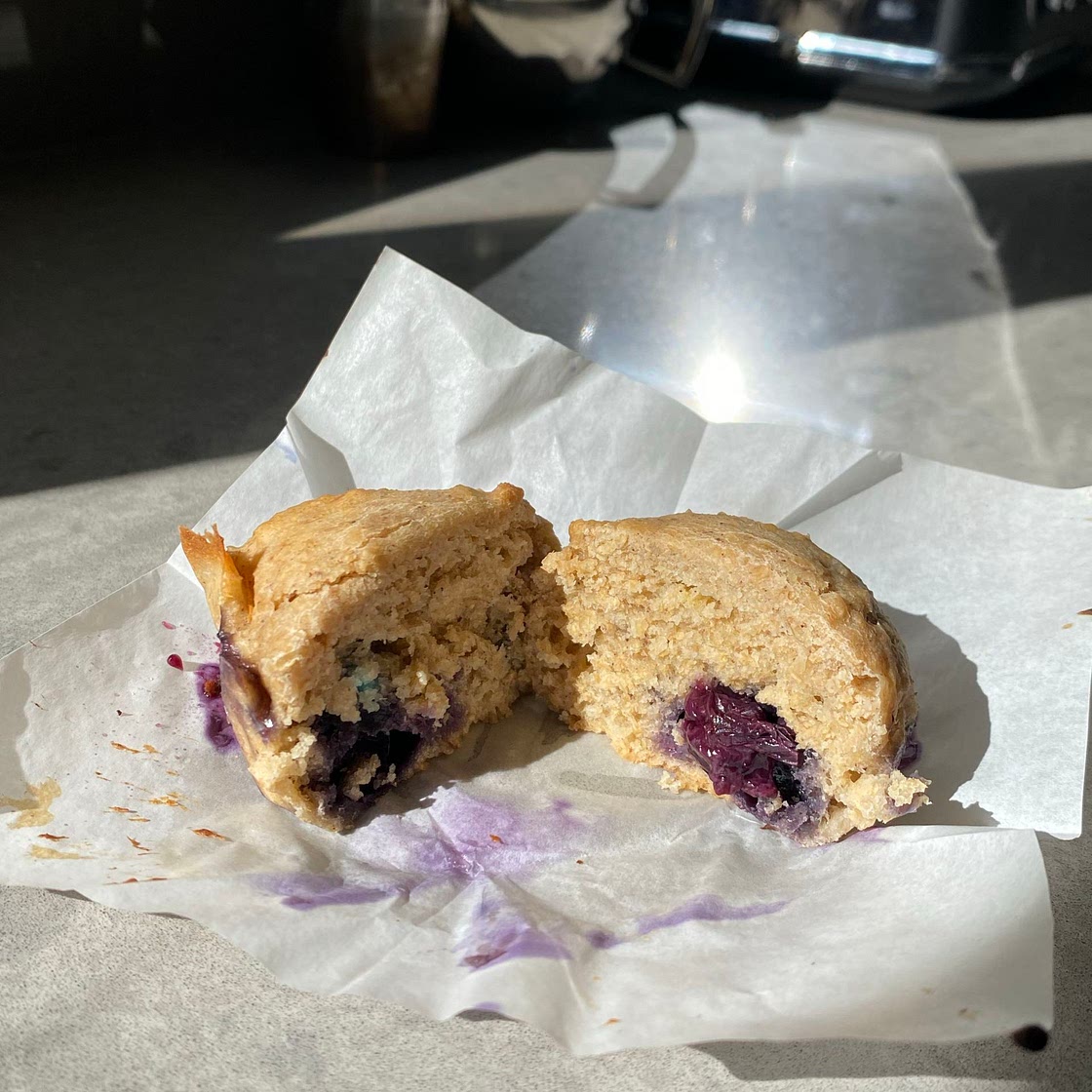 banana blueberry muffins 🍌