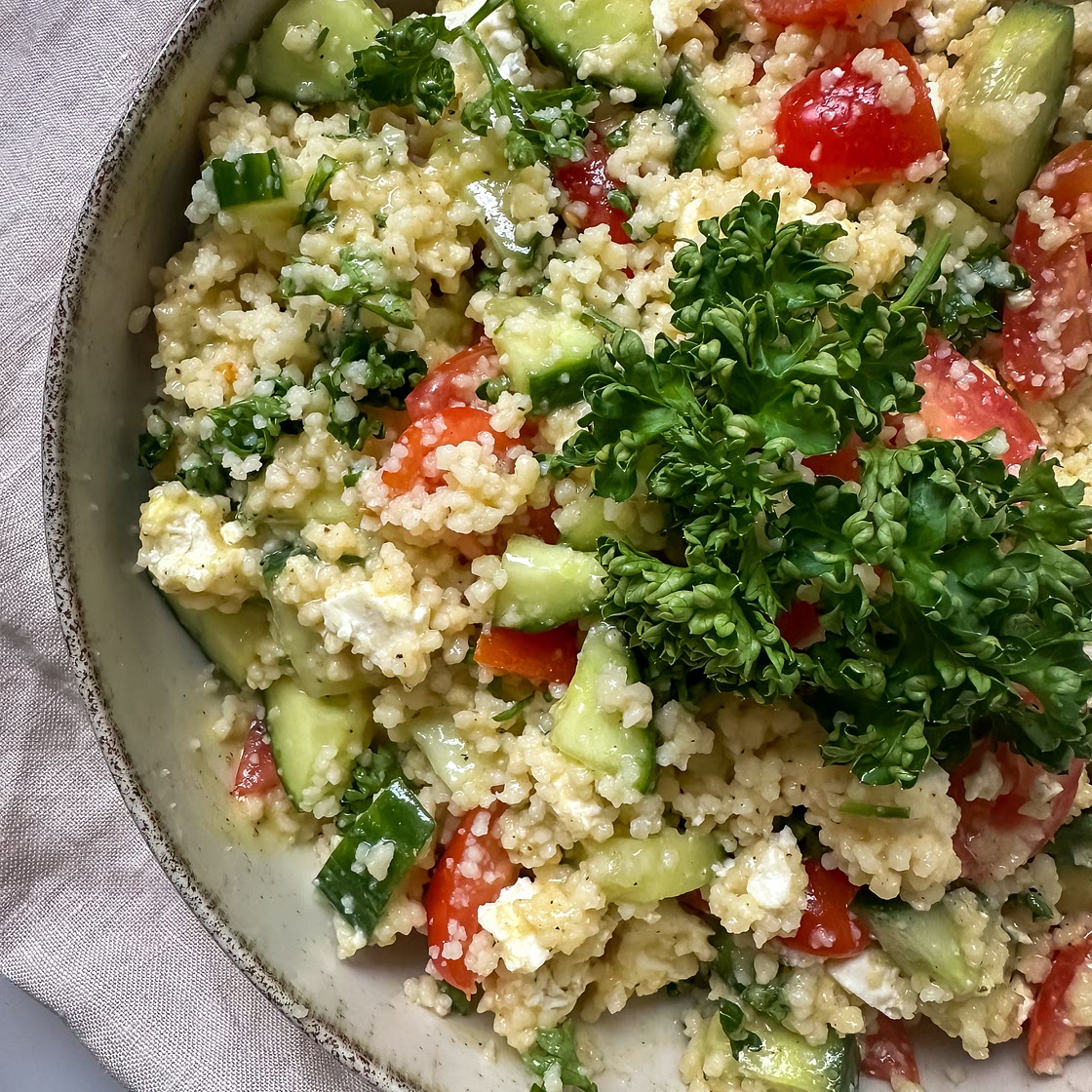 Greek Style CousCous Salad