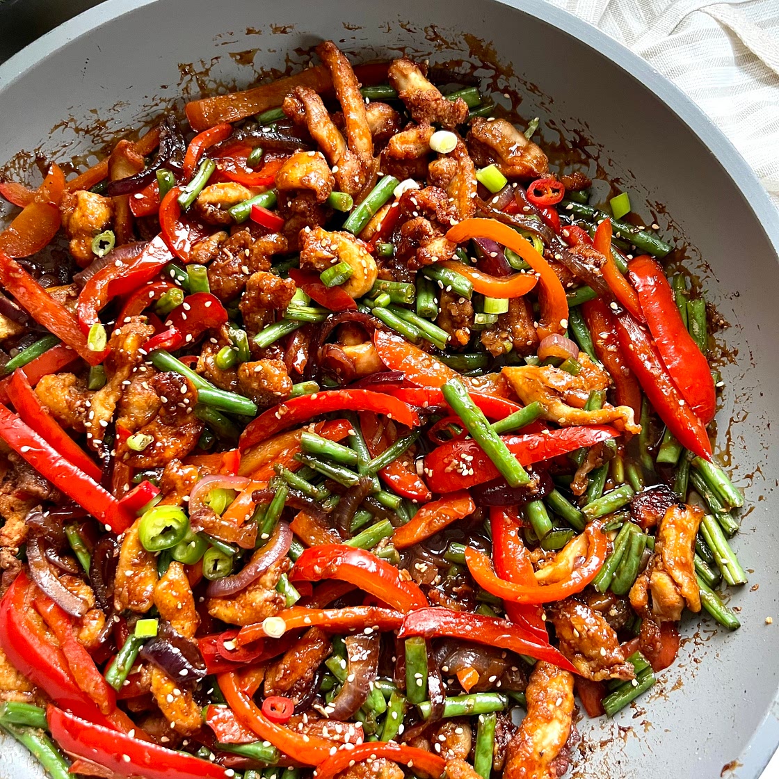 Airfryer Crispy Chilli Chicken