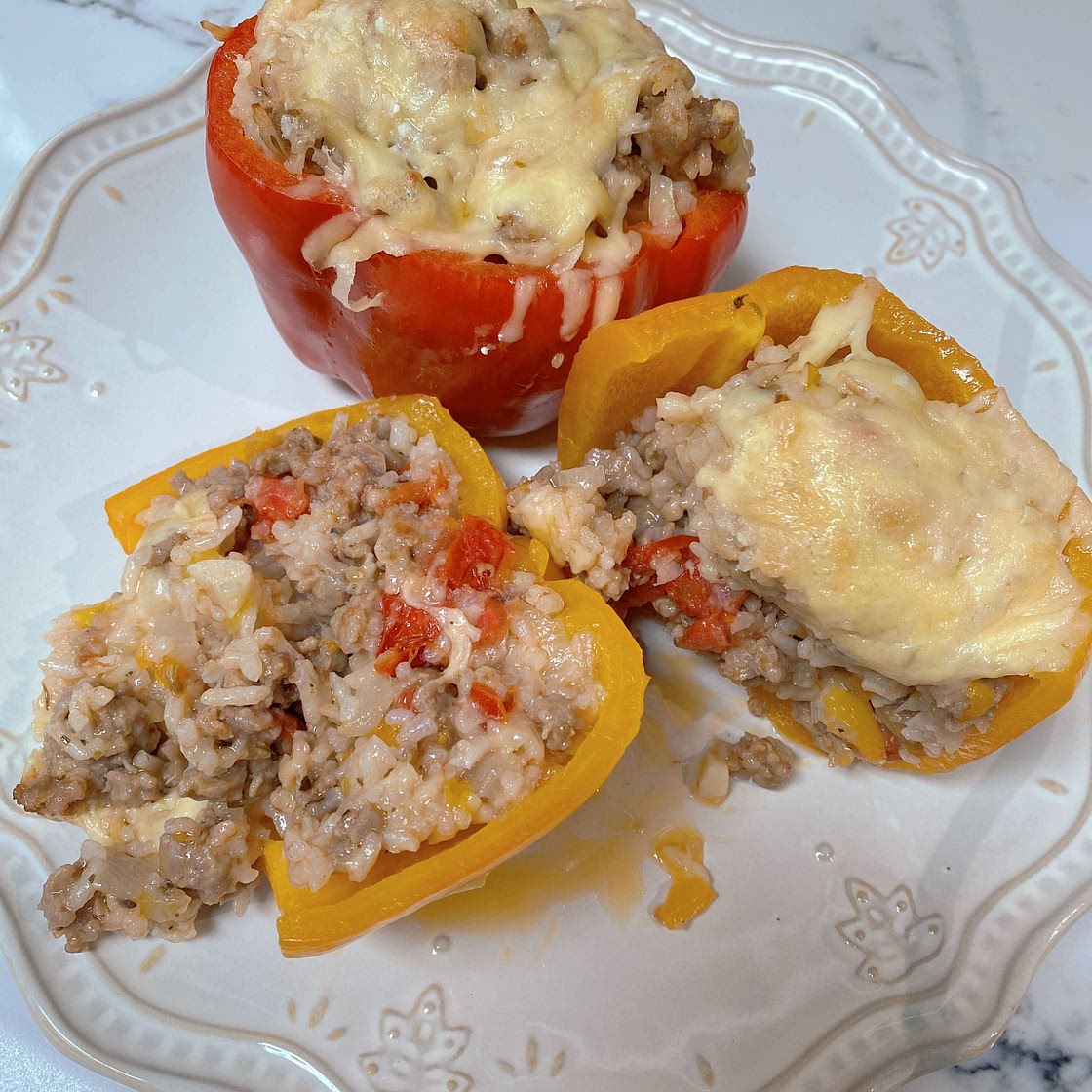 Sausage and Rice Stuffed Peppers