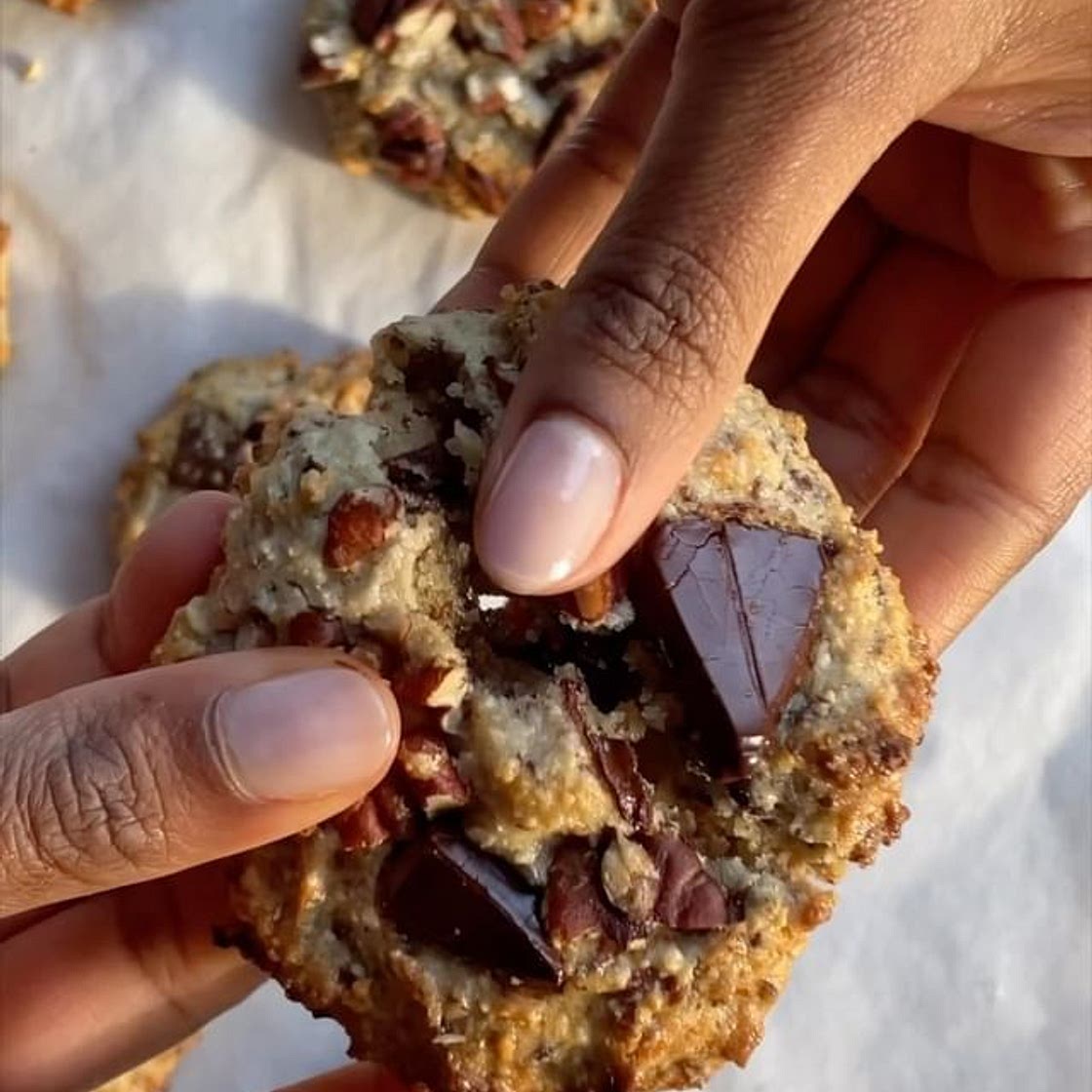 Ultimate gooey dark chocolate cookies (ZOE)