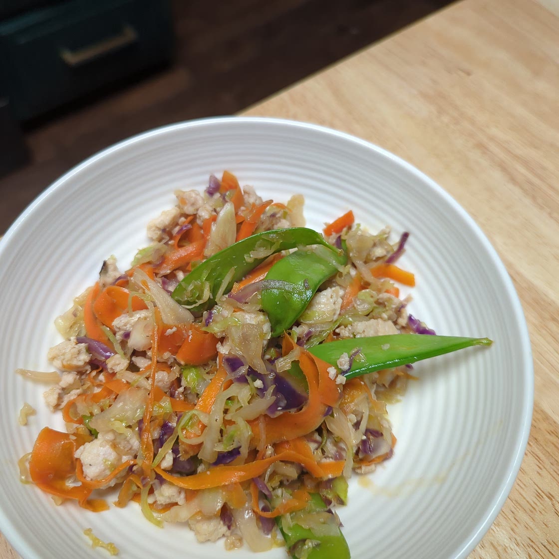 Low Sodium Deconstructed Egg Roll Bowl