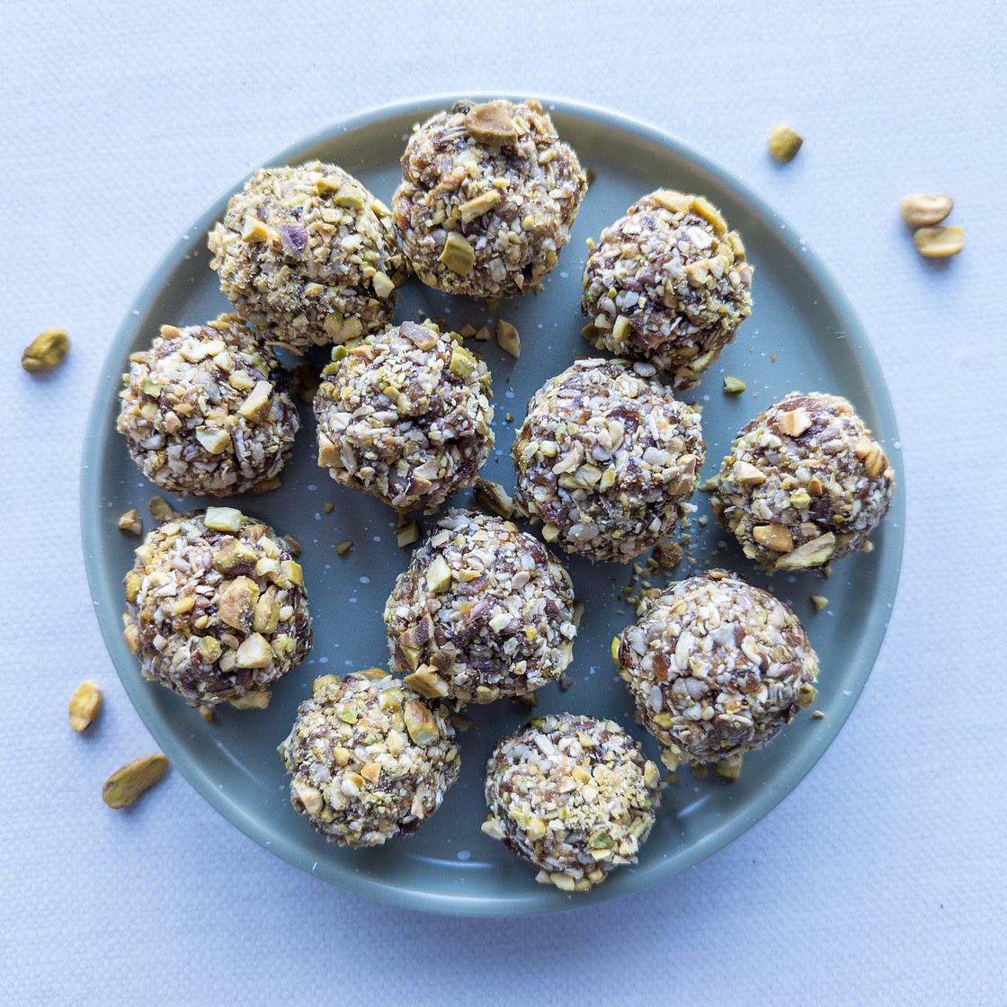 Pistachio Apricot Granola Balls