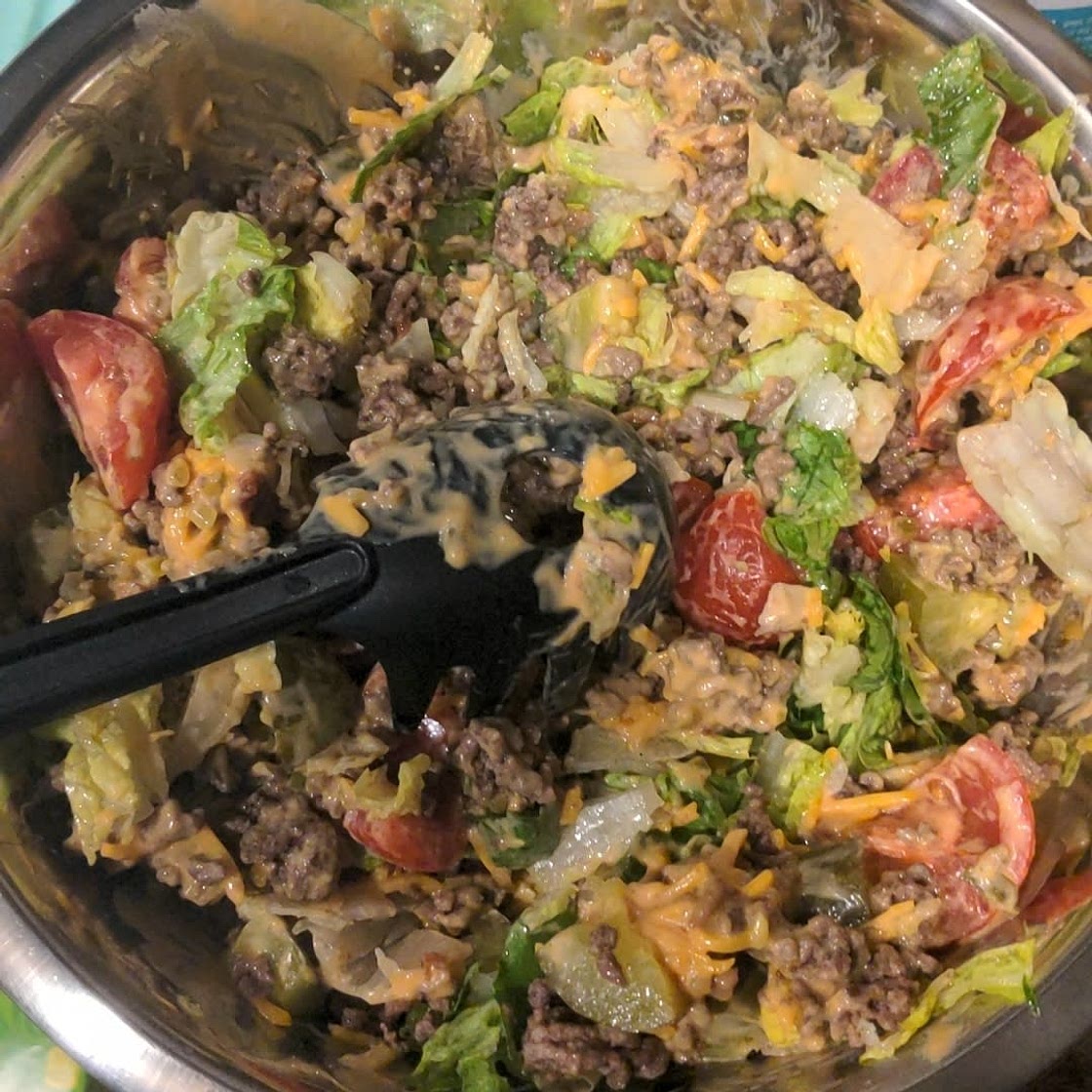 Big Mac Salad (Low Carb, Gluten-free)