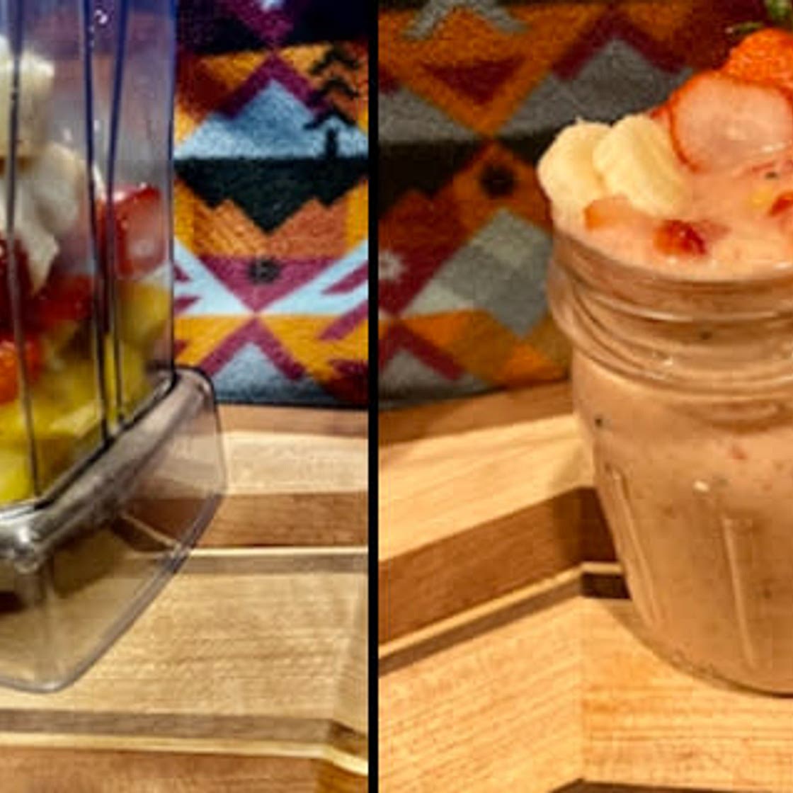 Strawberry mango smoothie