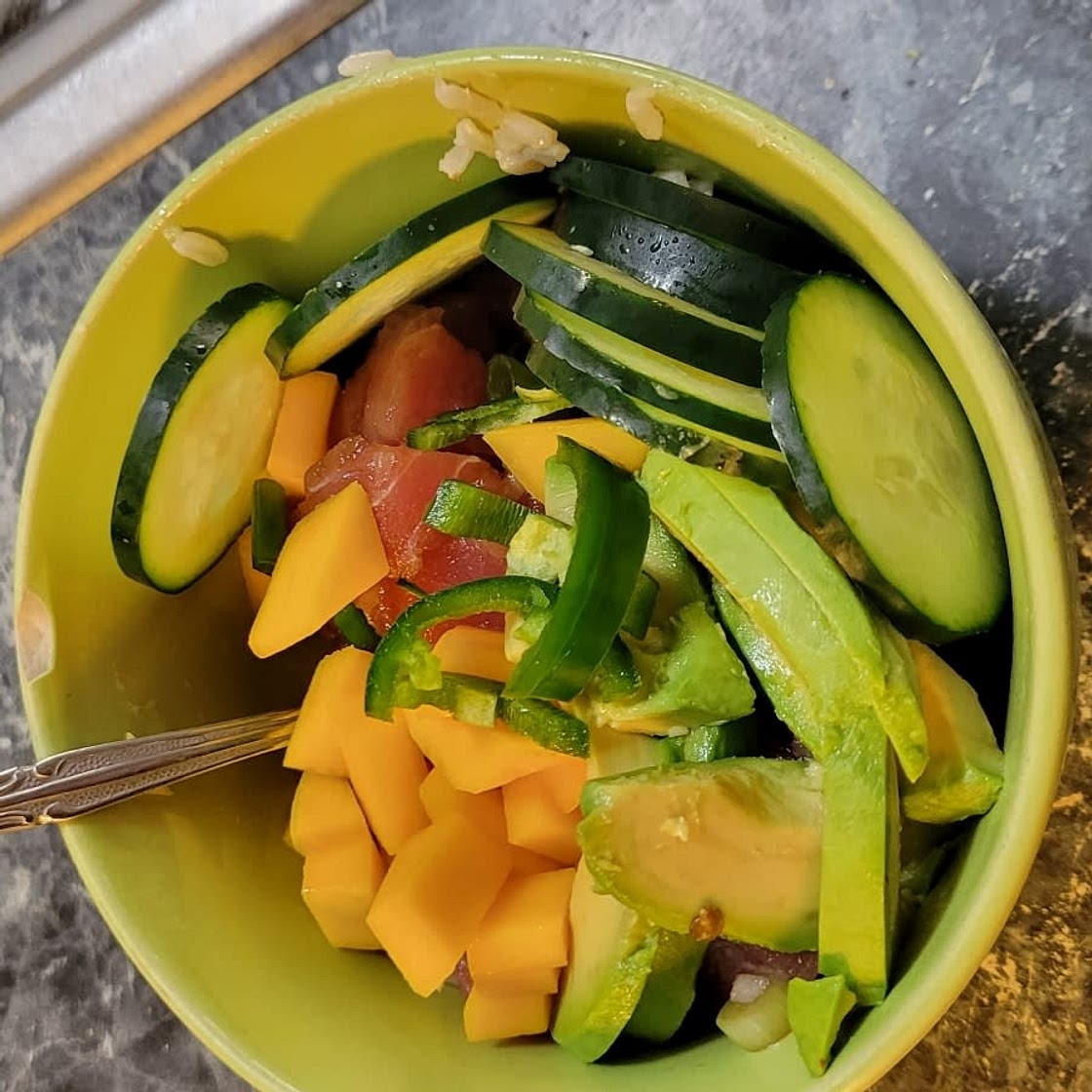 Ahi Poke Bowl with Mango