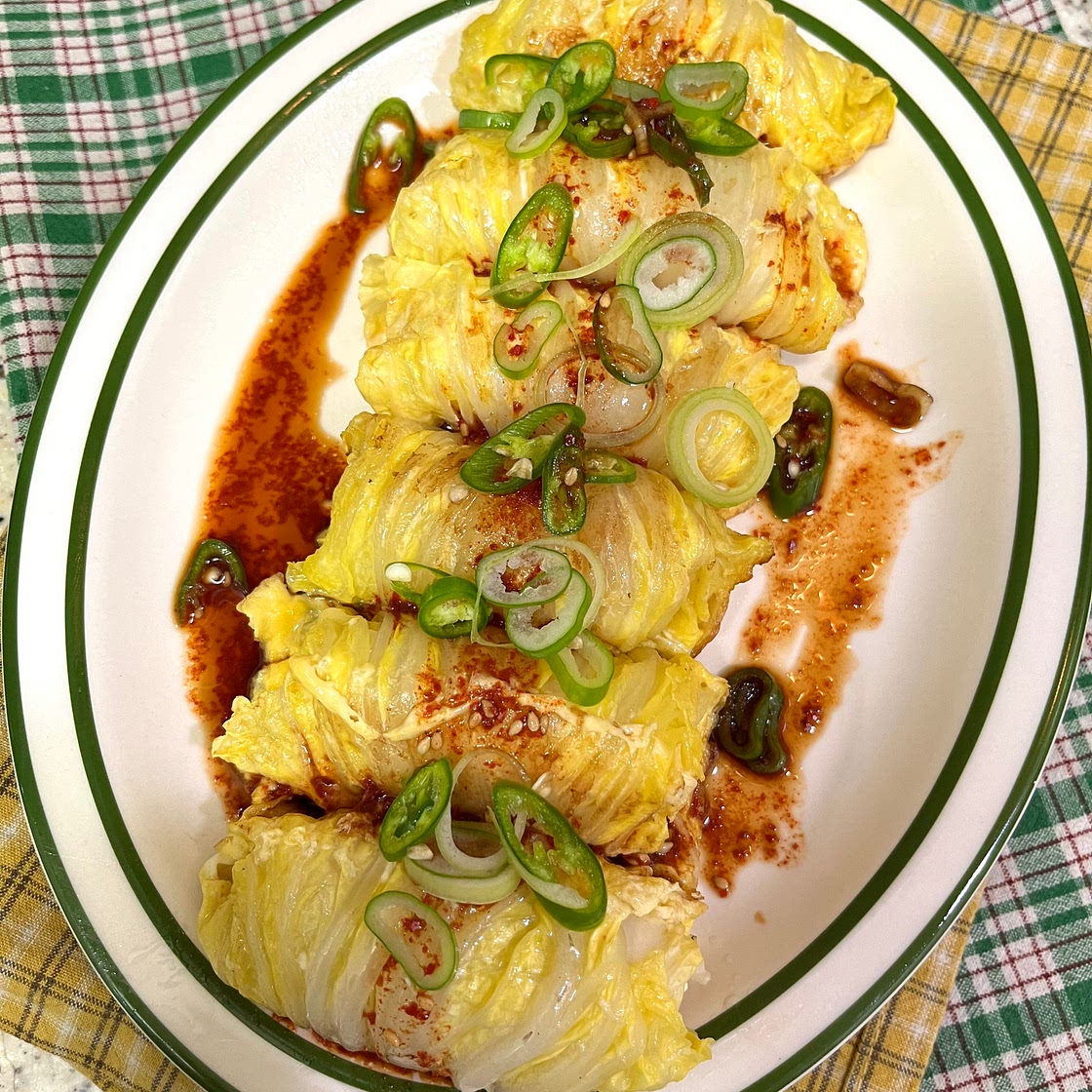 Juicy Tofu Cabbage Rolls