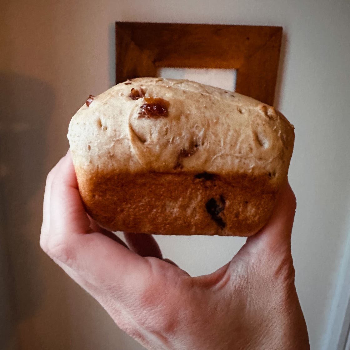 Raisin mini loaves