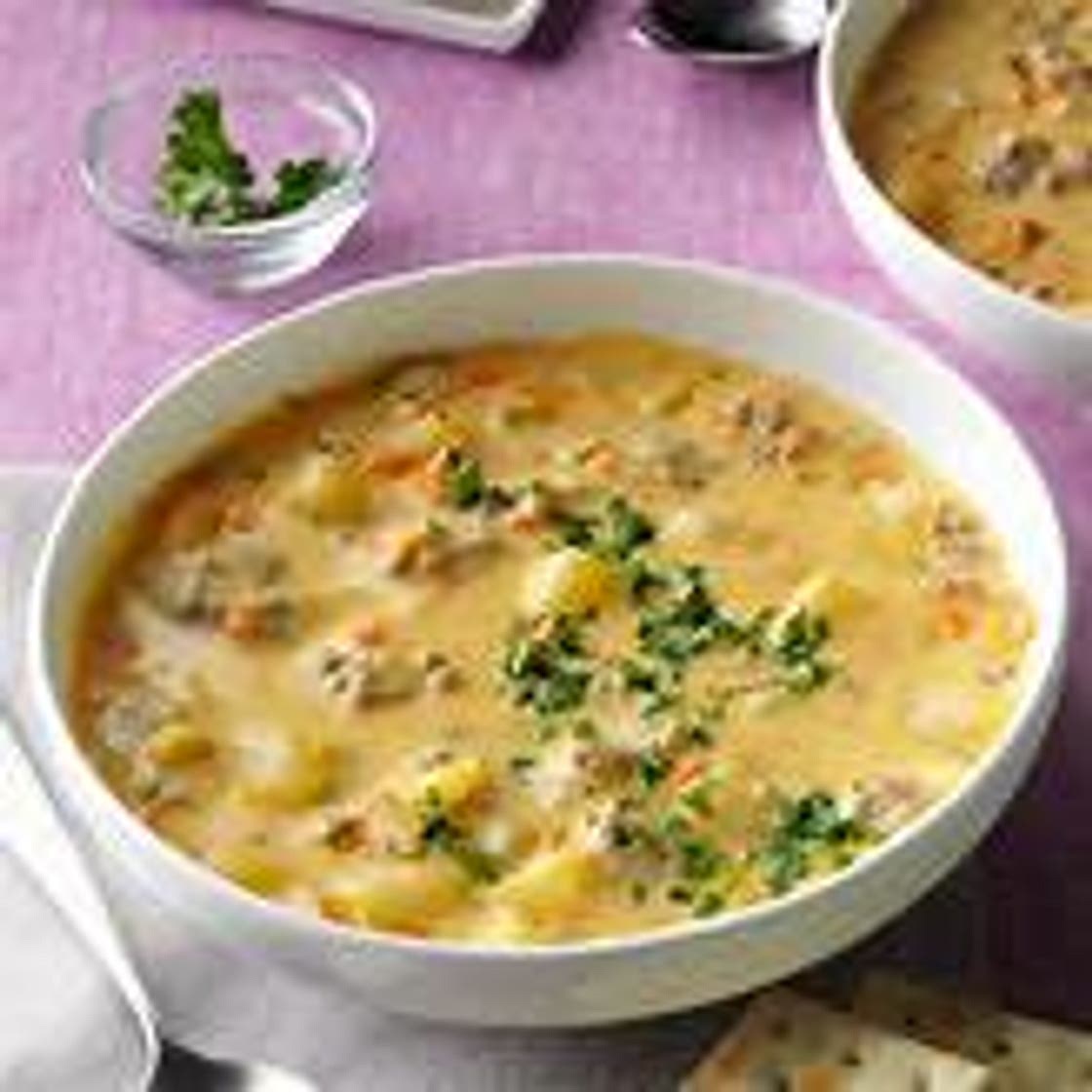 Big Batch Cheeseburger Soup