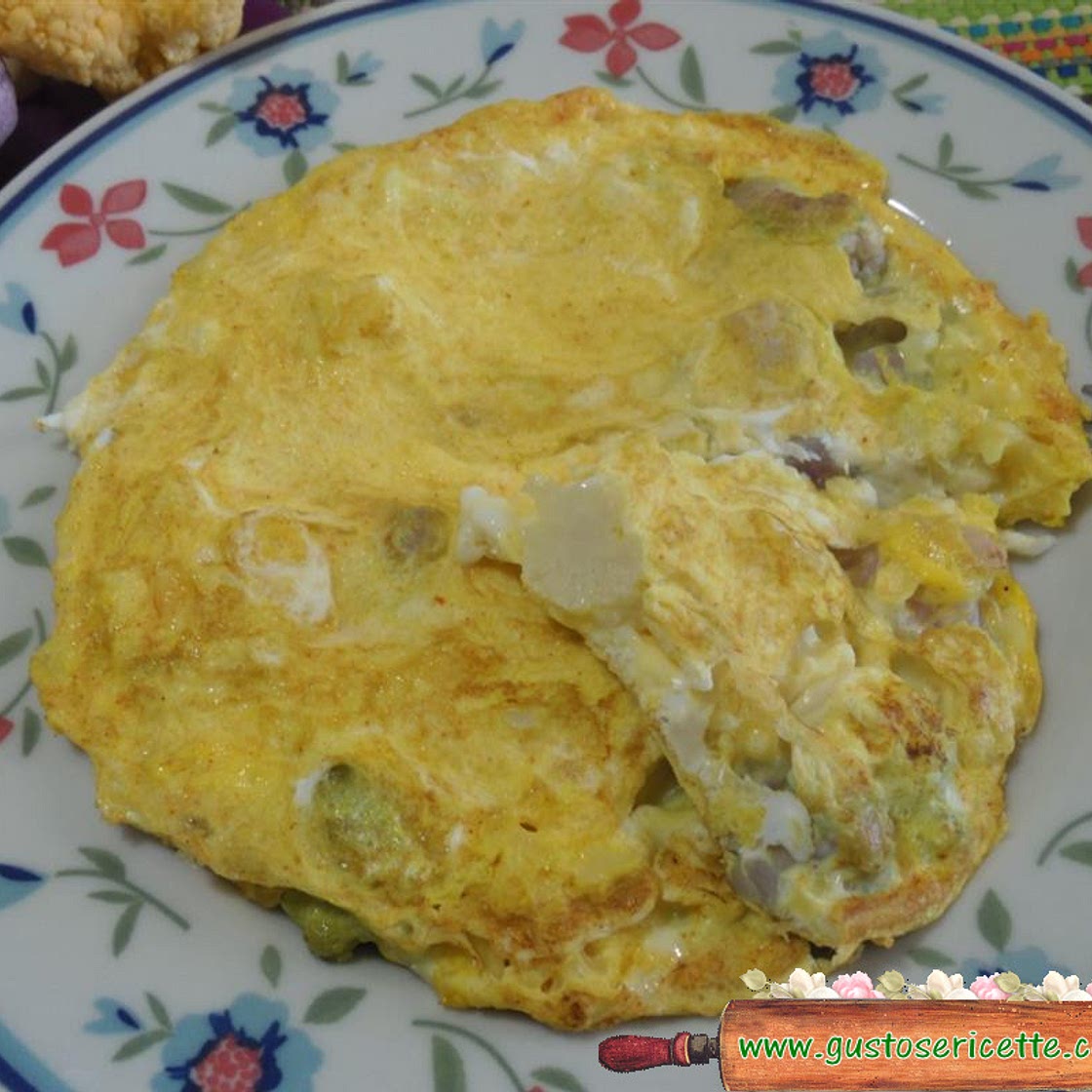 frittata con i cavolfiori colorati