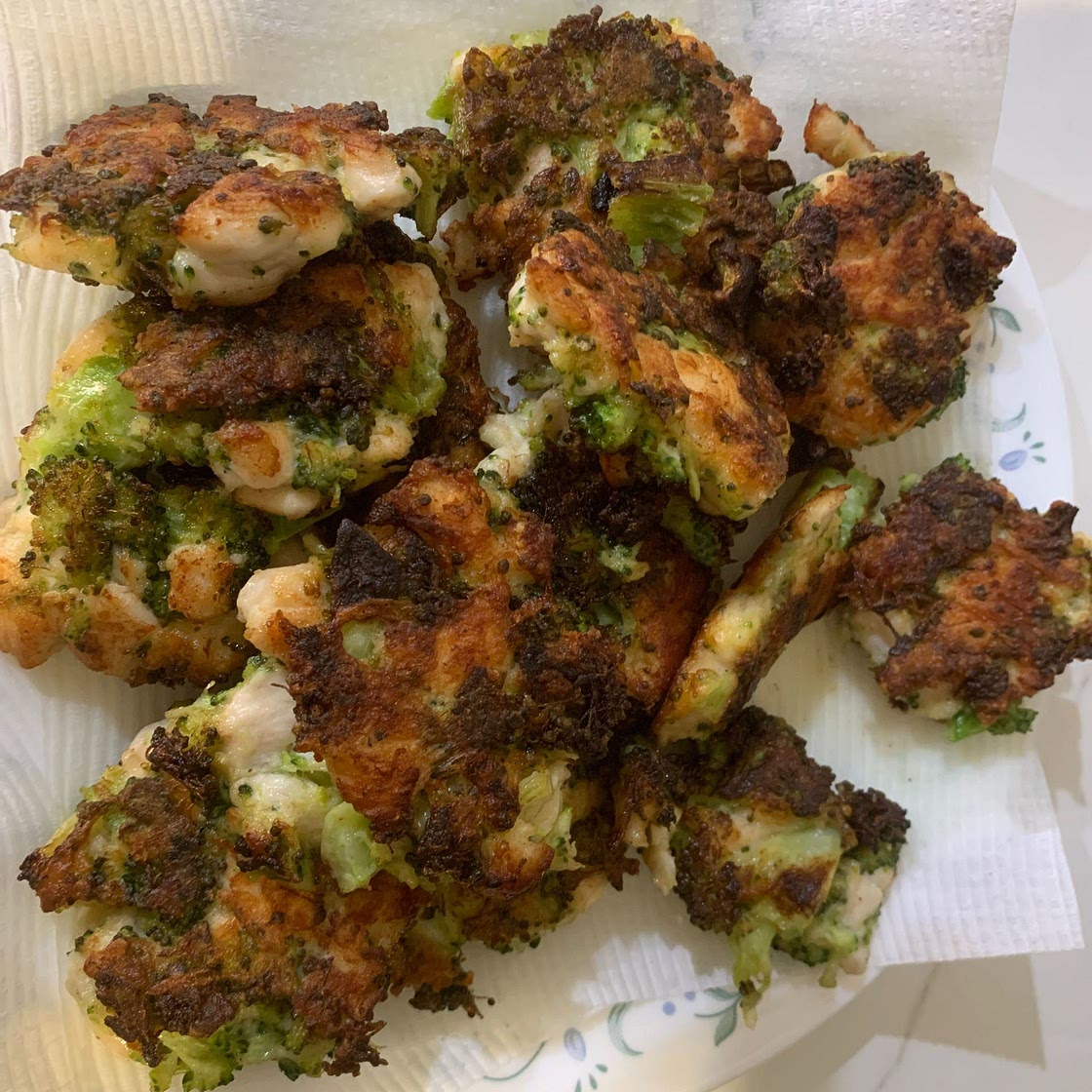 Broccoli Chicken Fritters