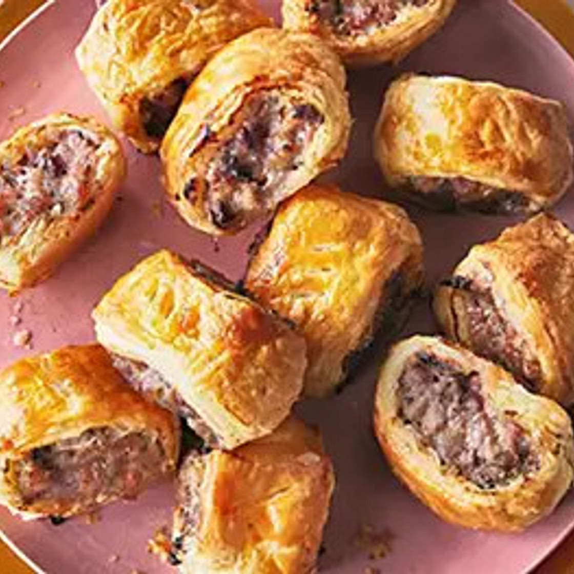 Pork and cranberry sausage rolls