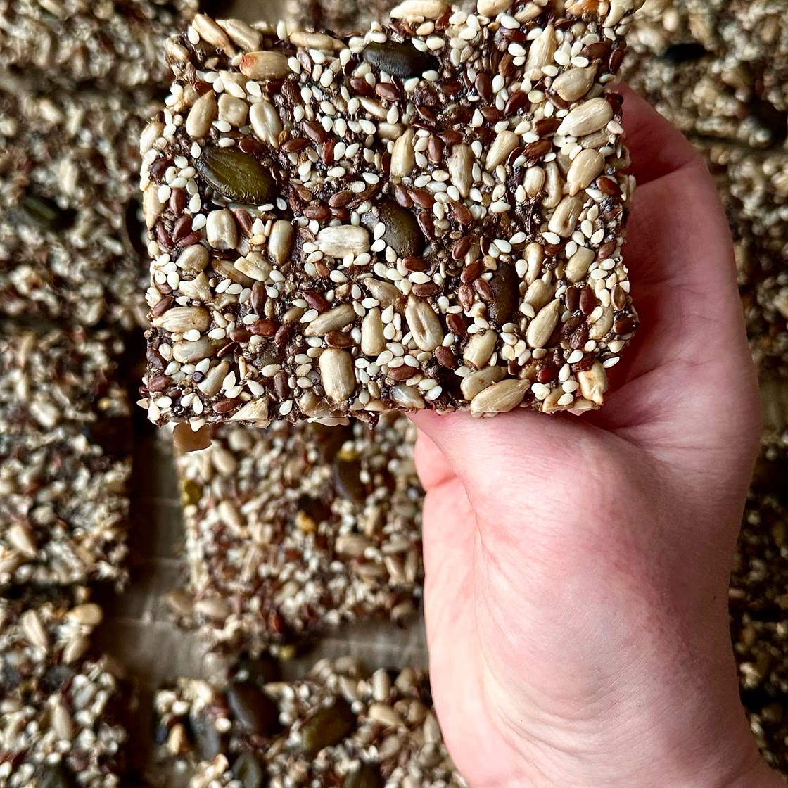 Crunchy Seed Crackers