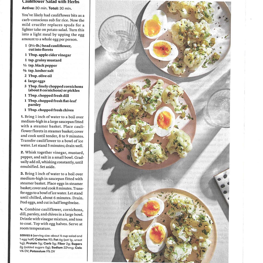 Cauliflower Salad with Herbs