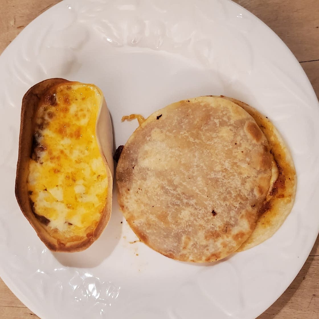 Chili ds petits bateaux avec Quesadillas