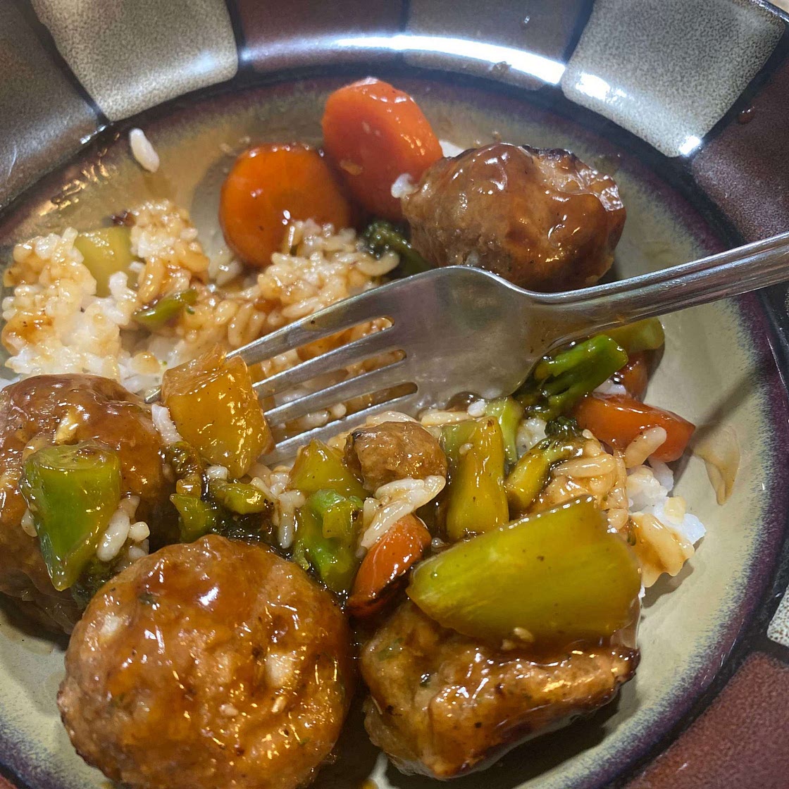 Teriyaki Meatball Bowls