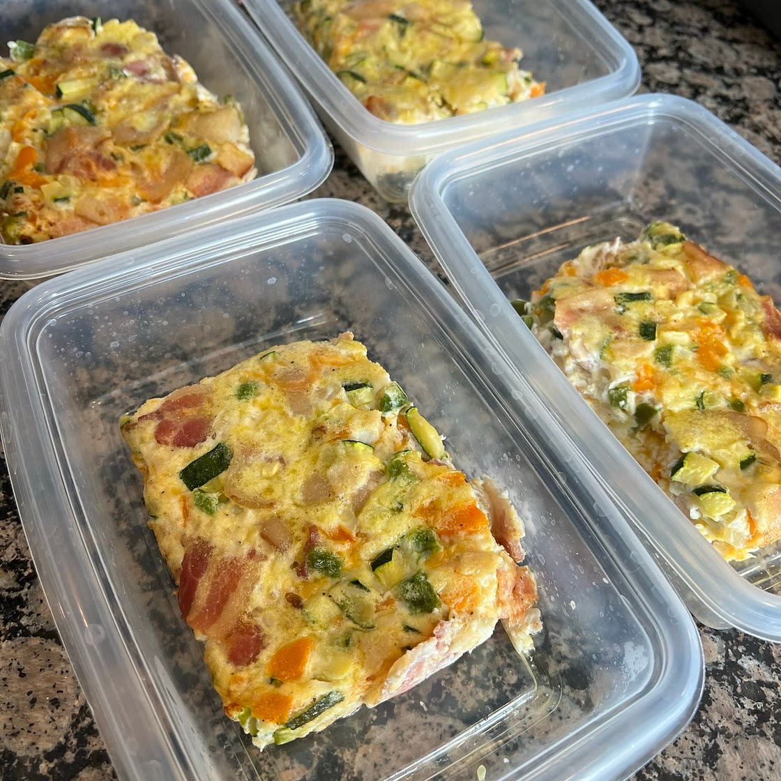 CHEDDAR BACON TURKEY EGG BAKE