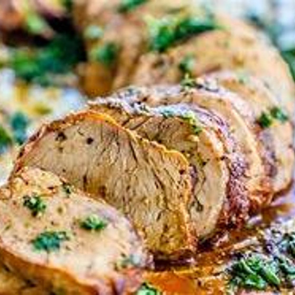 Garlic Mint Pork Loin
