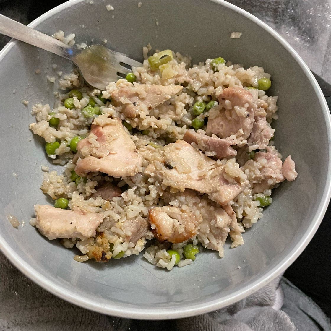 Sticky Chicken and Fried Rice Tray Bake