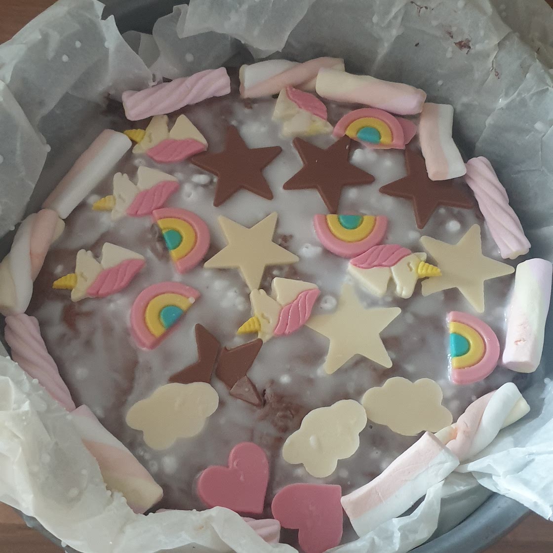 One Layer Gluten Free Chocolate Cake
