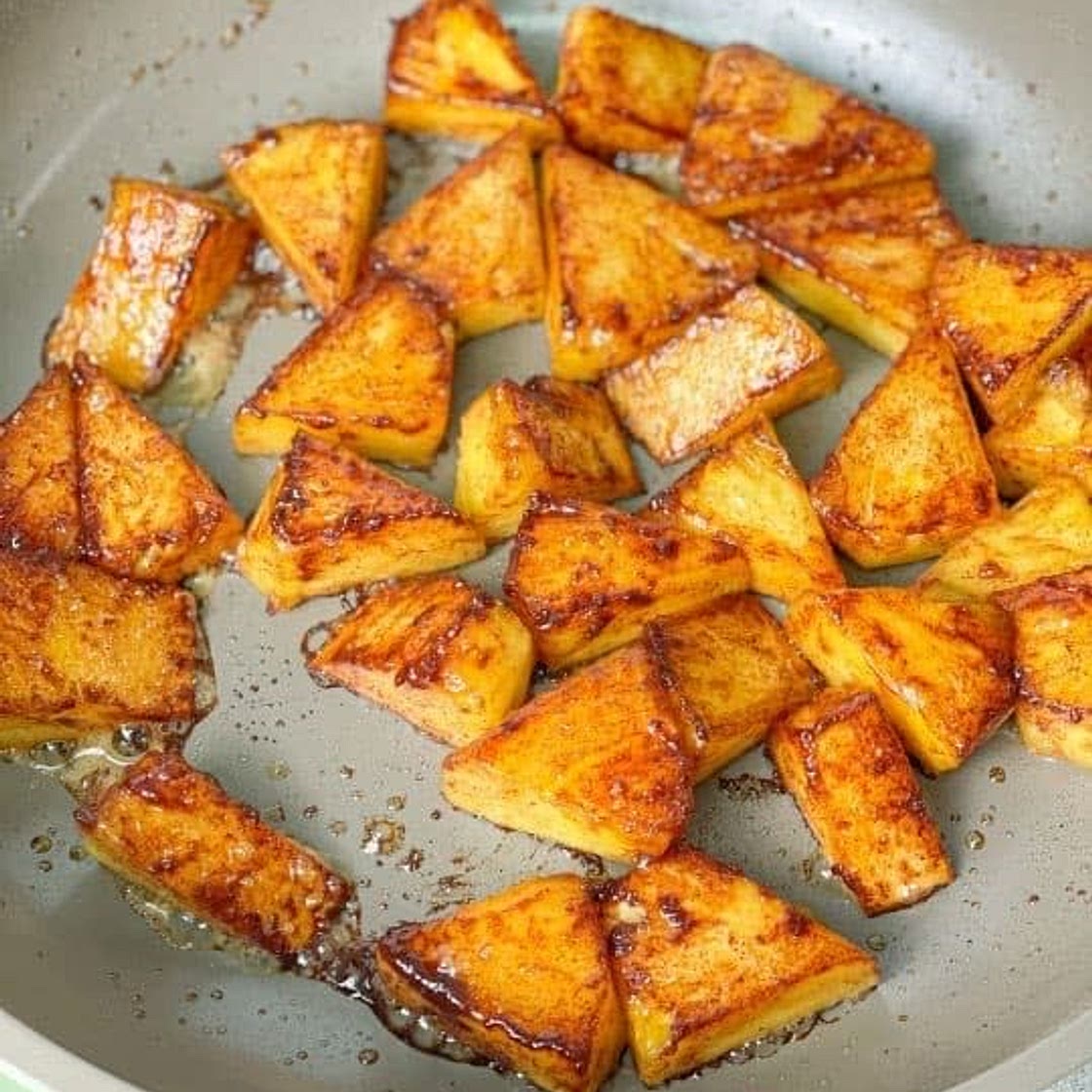 Caramelized Pineapple with Cinnamon and Honey