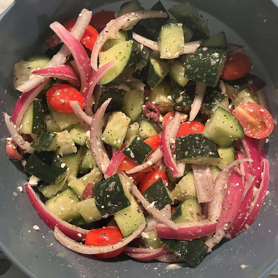Easy Greek Cucumber Salad