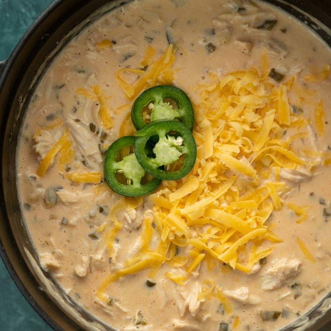Cheesy Jalapeno Chicken Soup