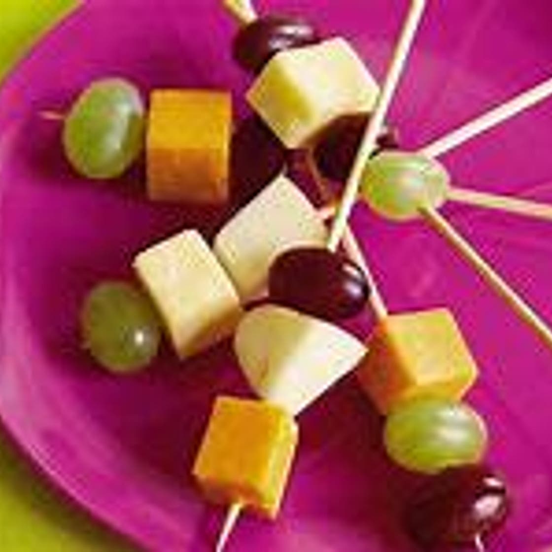 Cheese Sticks and Grapes