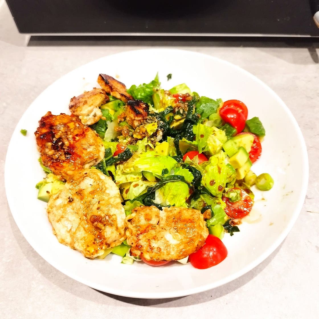 Chicken Avocado Caprese Salad