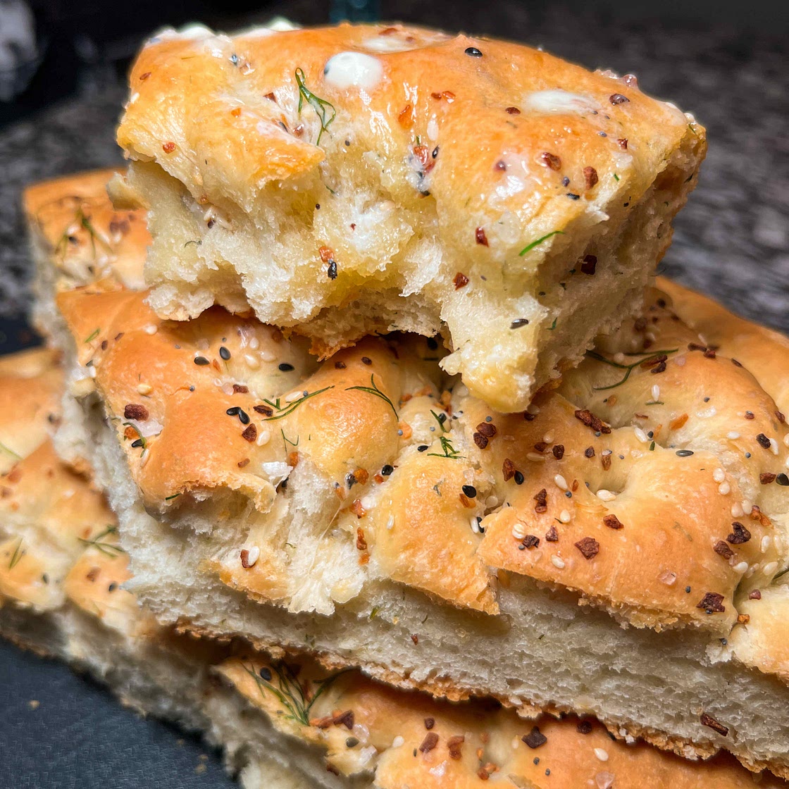 Garlic & Dill Focaccia Bread 