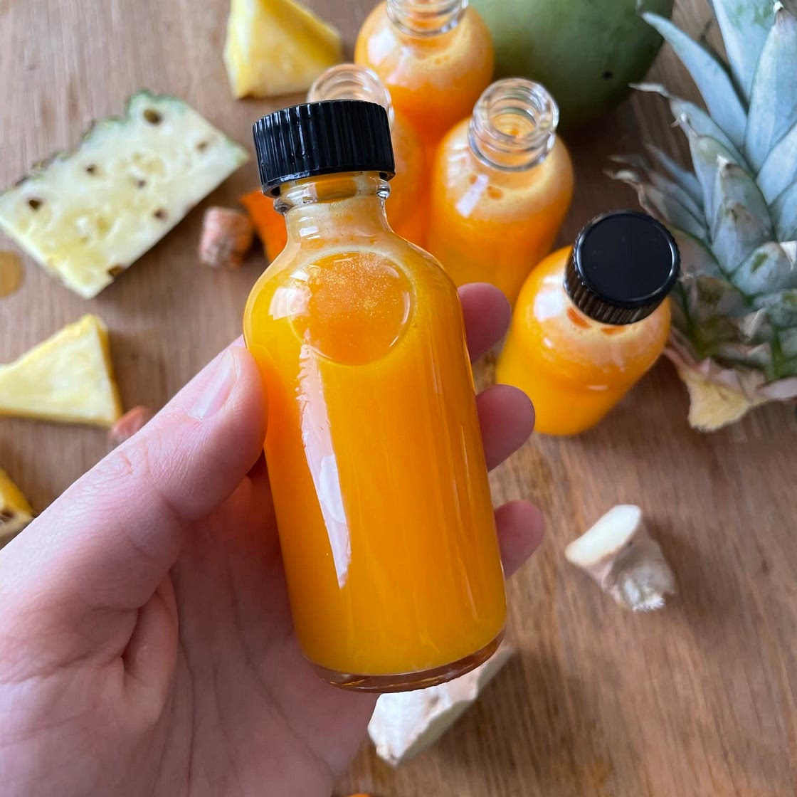 Mango Pineapple Turmeric Ginger Shots