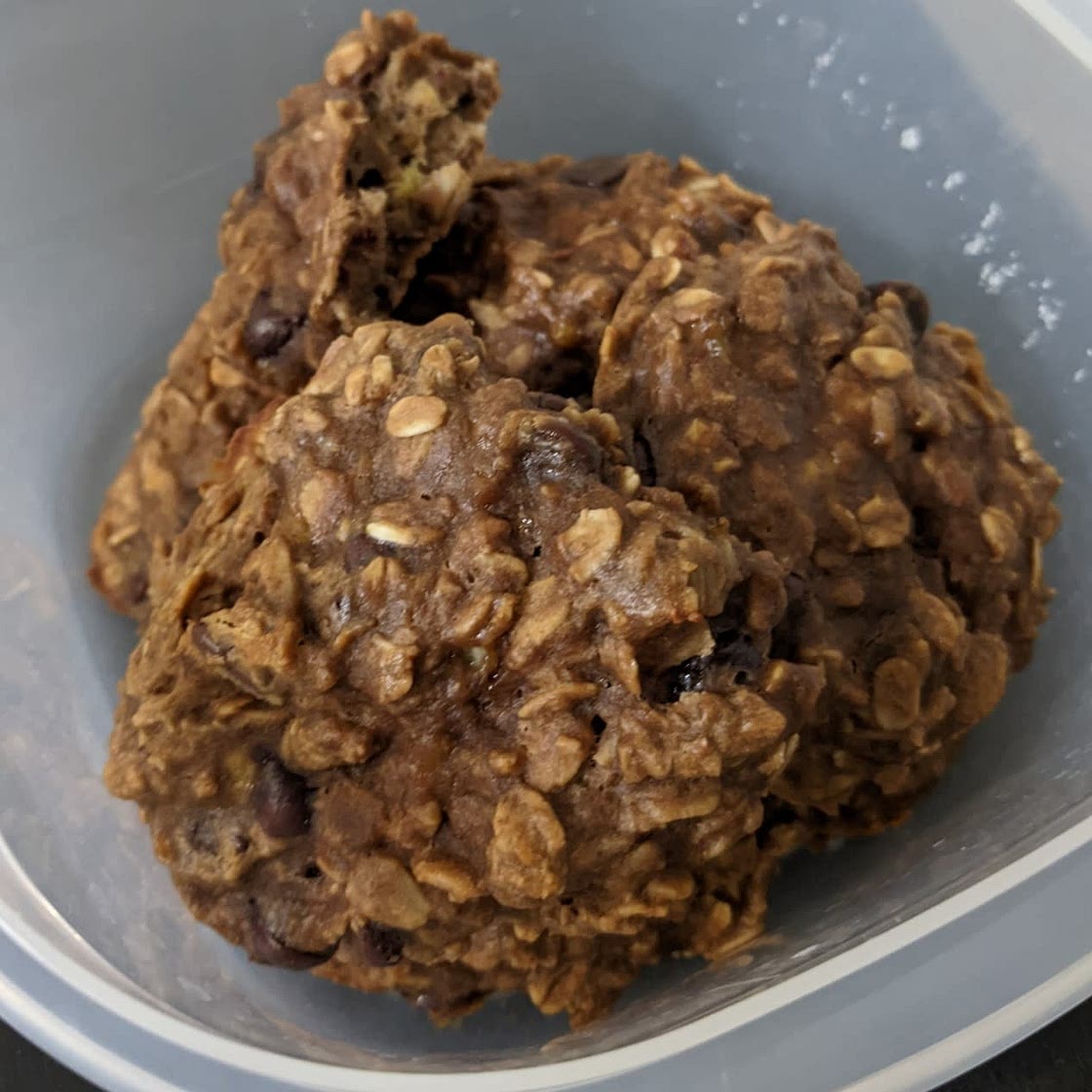 Peanut Butter Banana Oat Protein Cookies