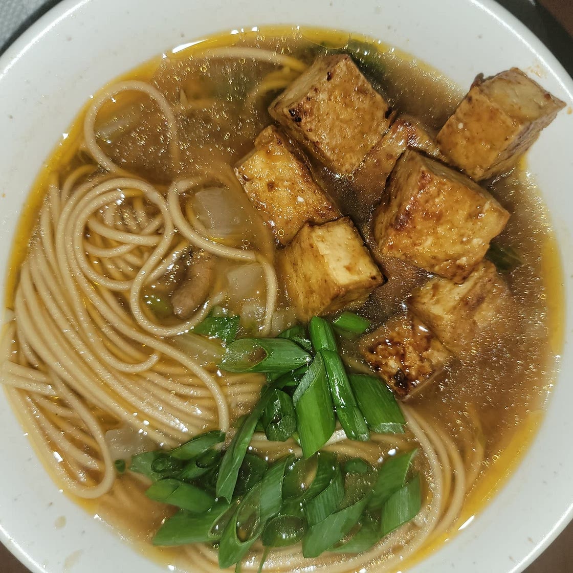 Miso & Shiitake Ramen with Hoisin-Glazed Tofu