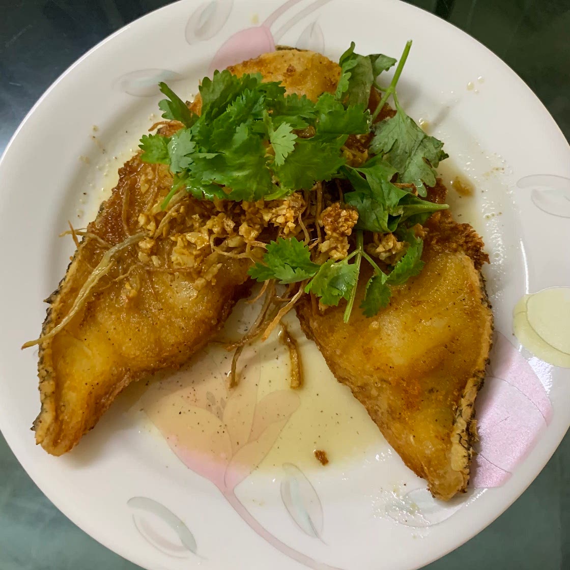 Fried Fish in Fragrant Ginger Sauce 