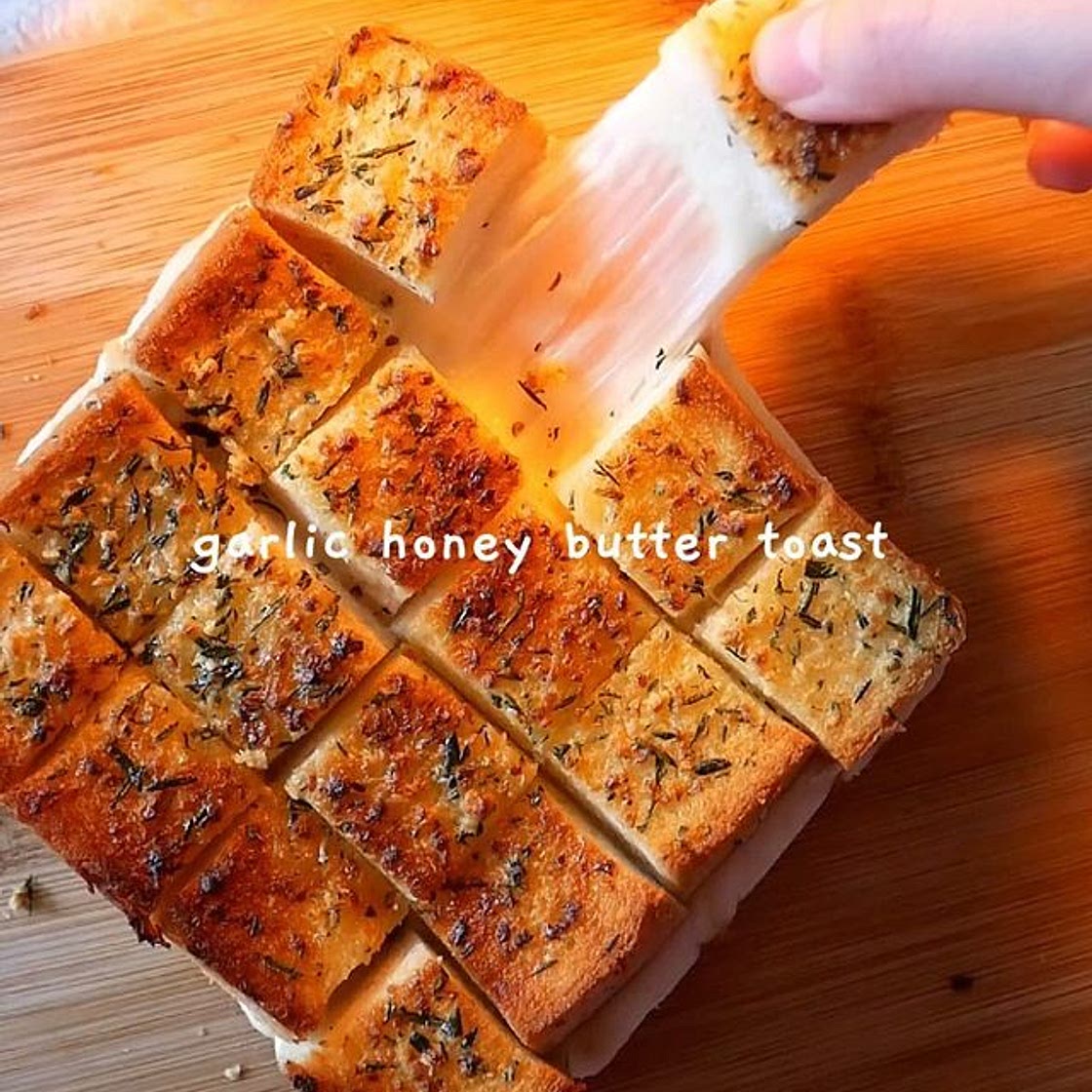 garlic honey butter toast 🍯🍞 