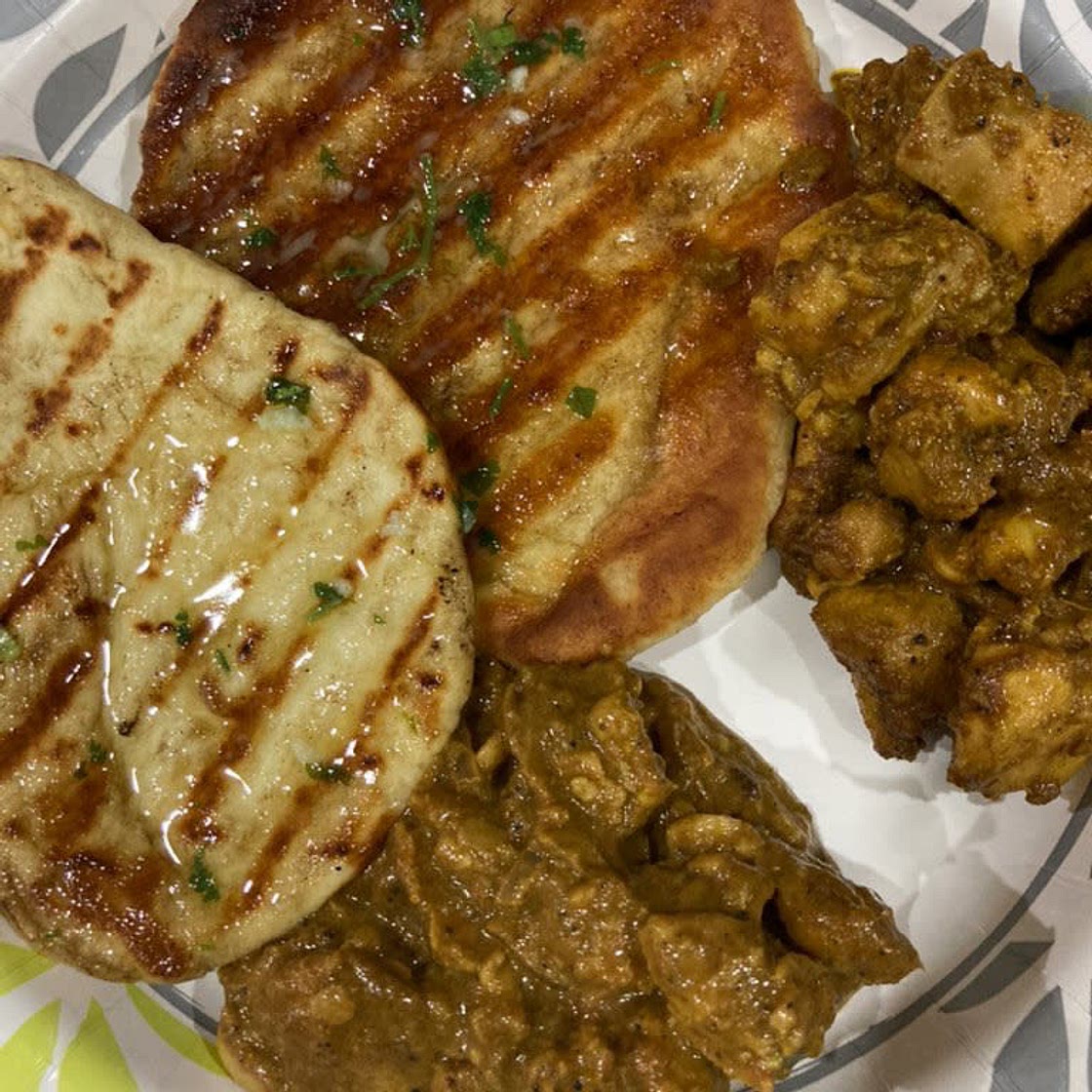 Butter Chicken with Garlic Naan