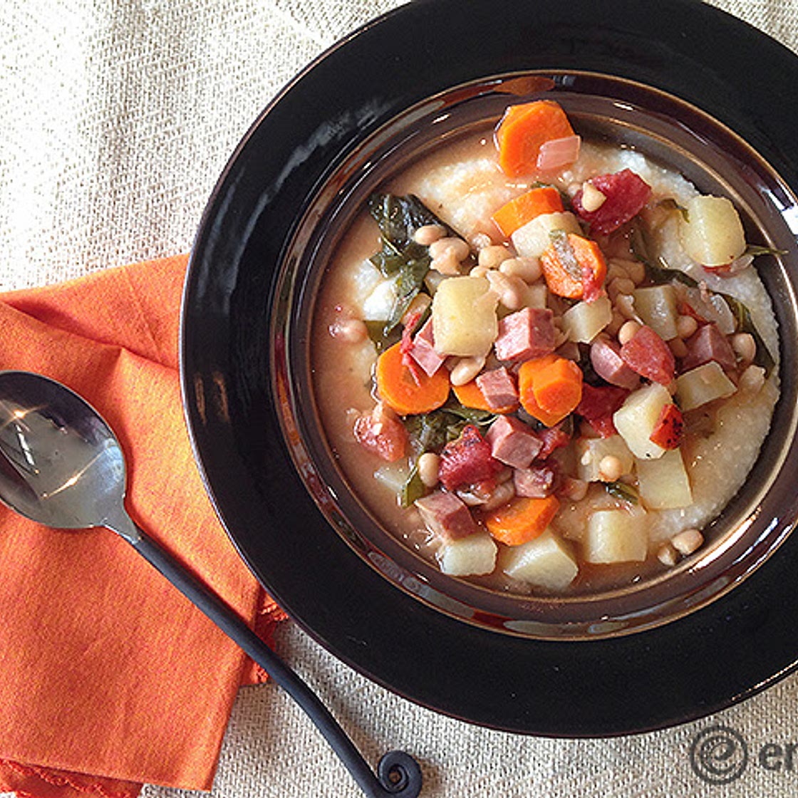 eMeals Ham, Kale & Navy Bean Stew Recipe!
