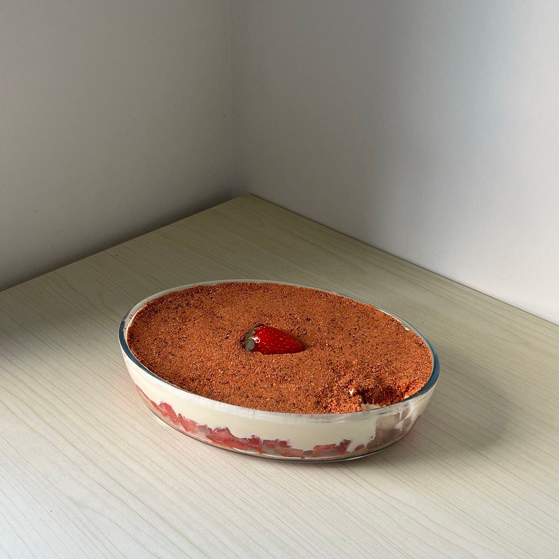 Strawberry tiramisu